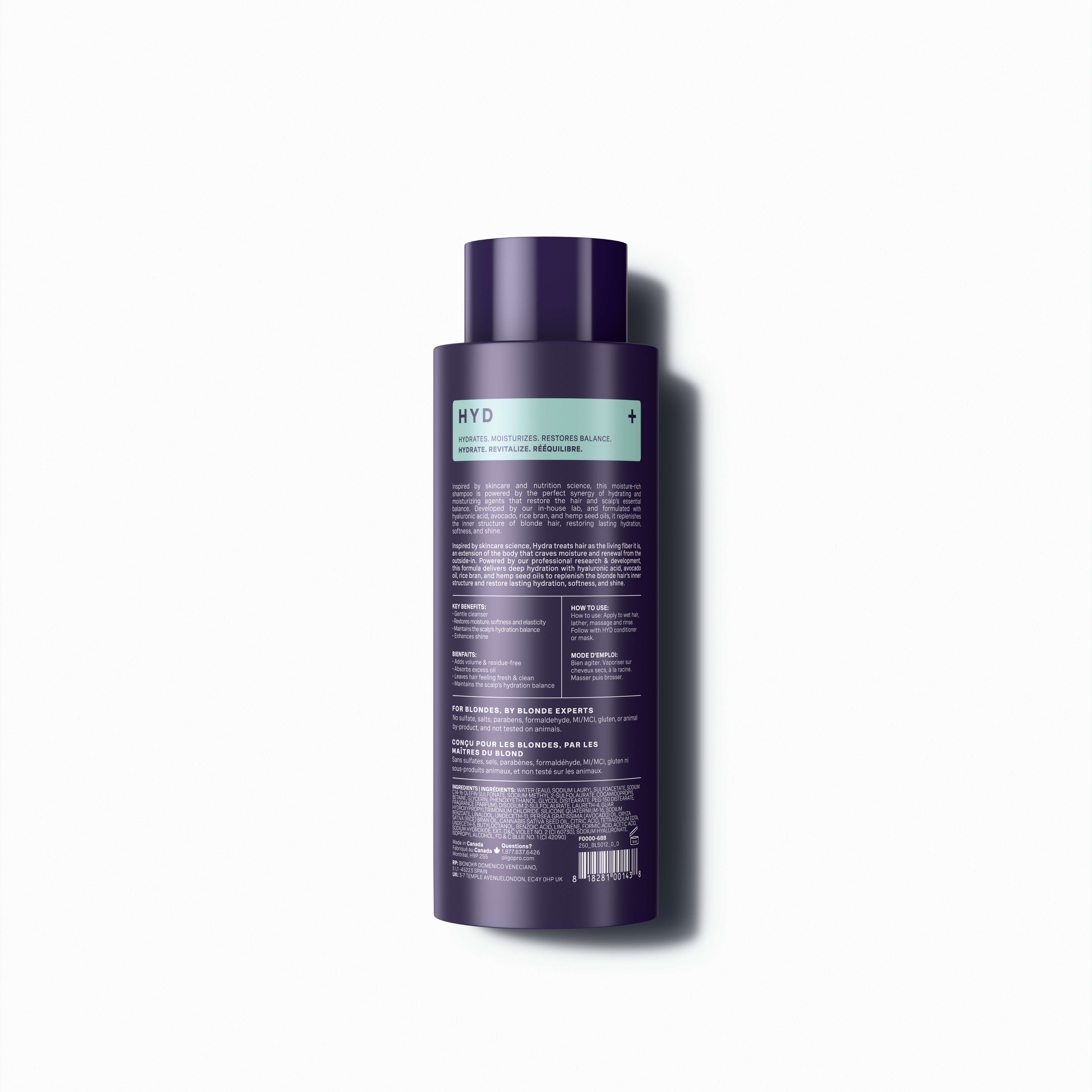 [HYD] Hydrating Shampoo - Blacklight Blonde Science – Oligo ...