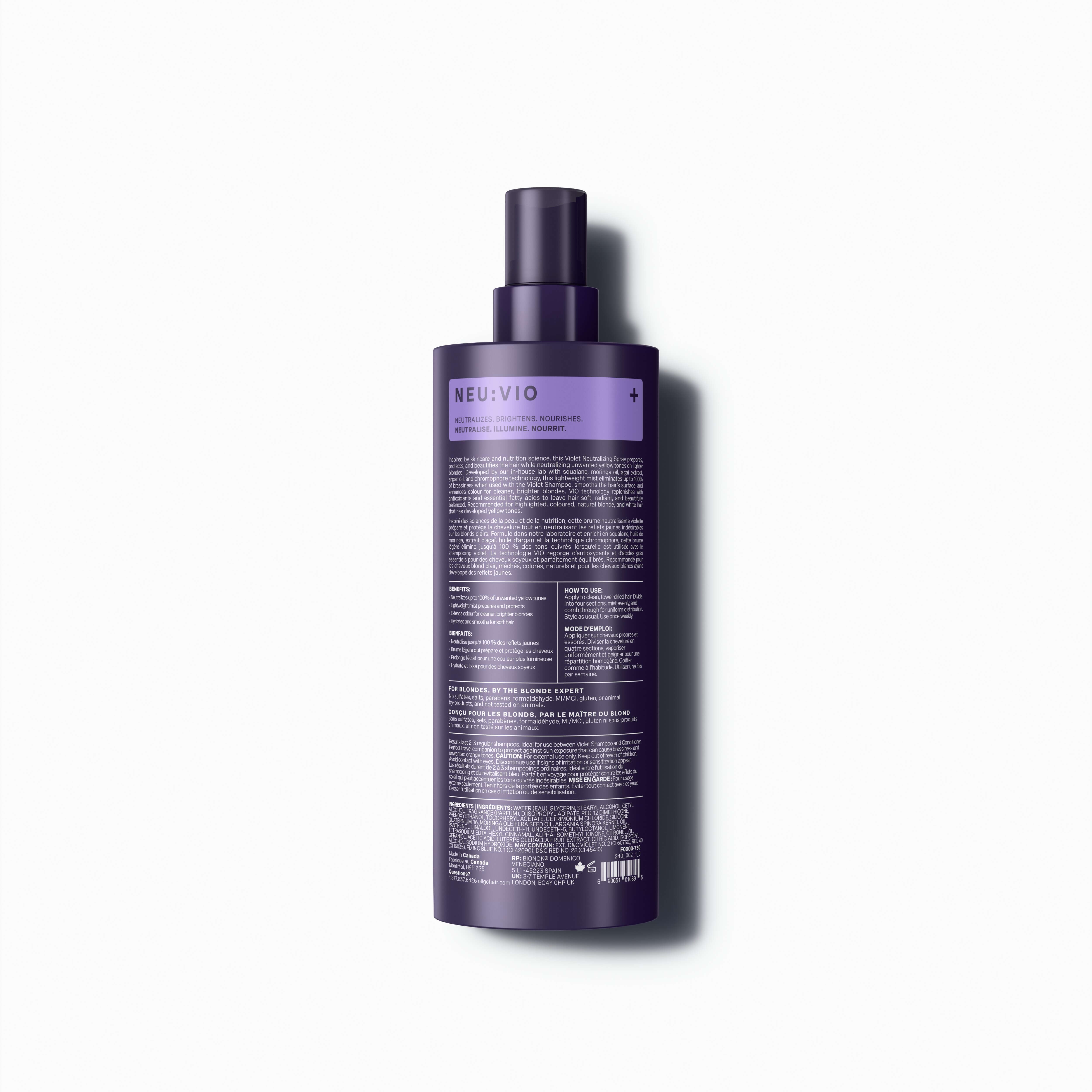 [NEU VIO] Violet Neutralizing Spray | Oligo Professionnel – Oligo ...
