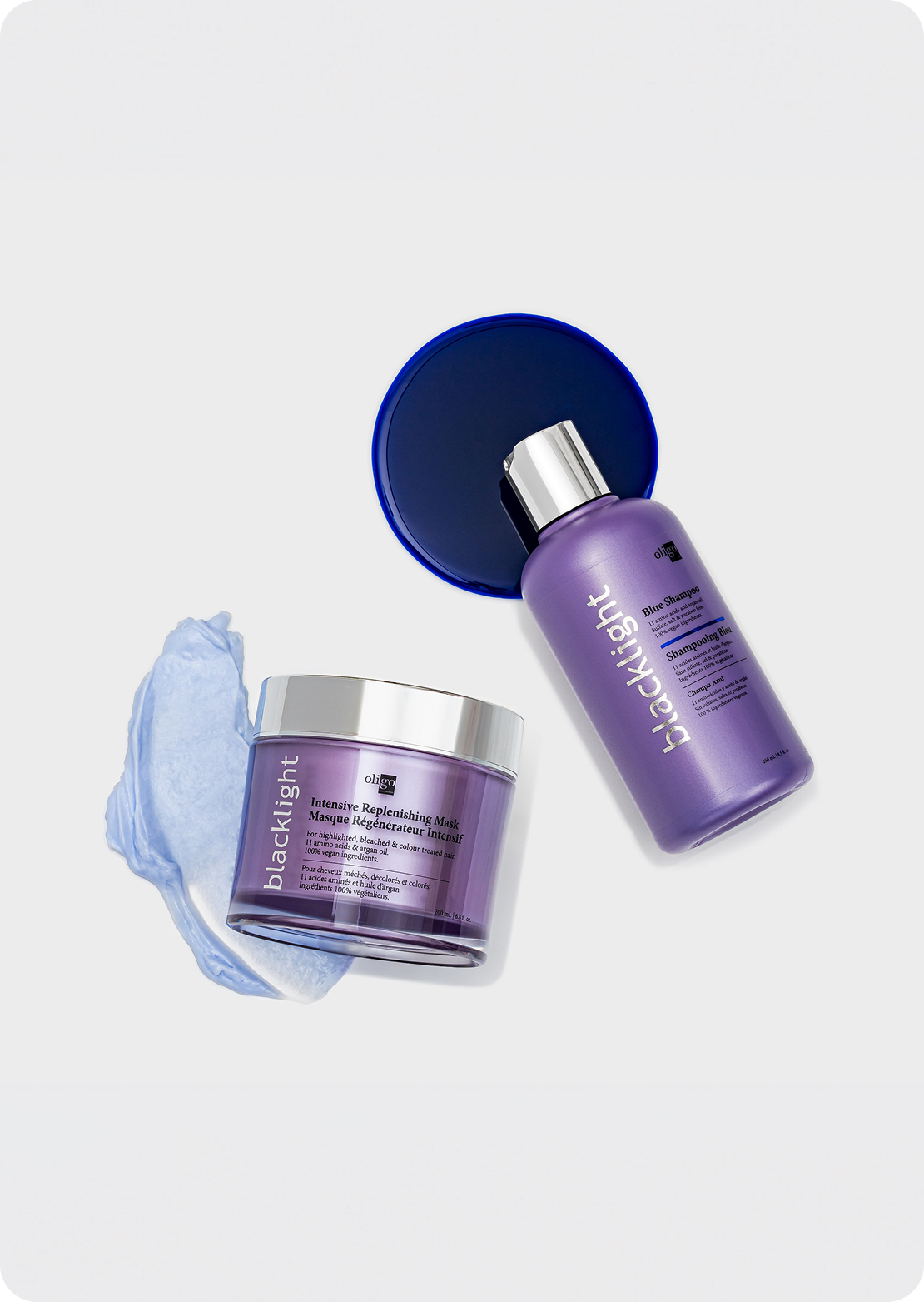 BLACKLIGHT blue shampoo + Intensive replenishing mask
